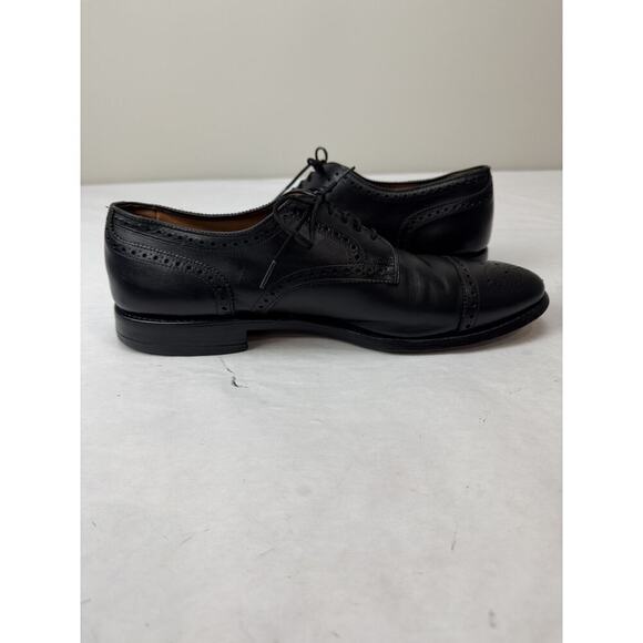 Allen Edmonds Sanford Cap Toe Oxford Brogues Black Leather Dress Shoes 10.5 B US - Picture 3 of 14